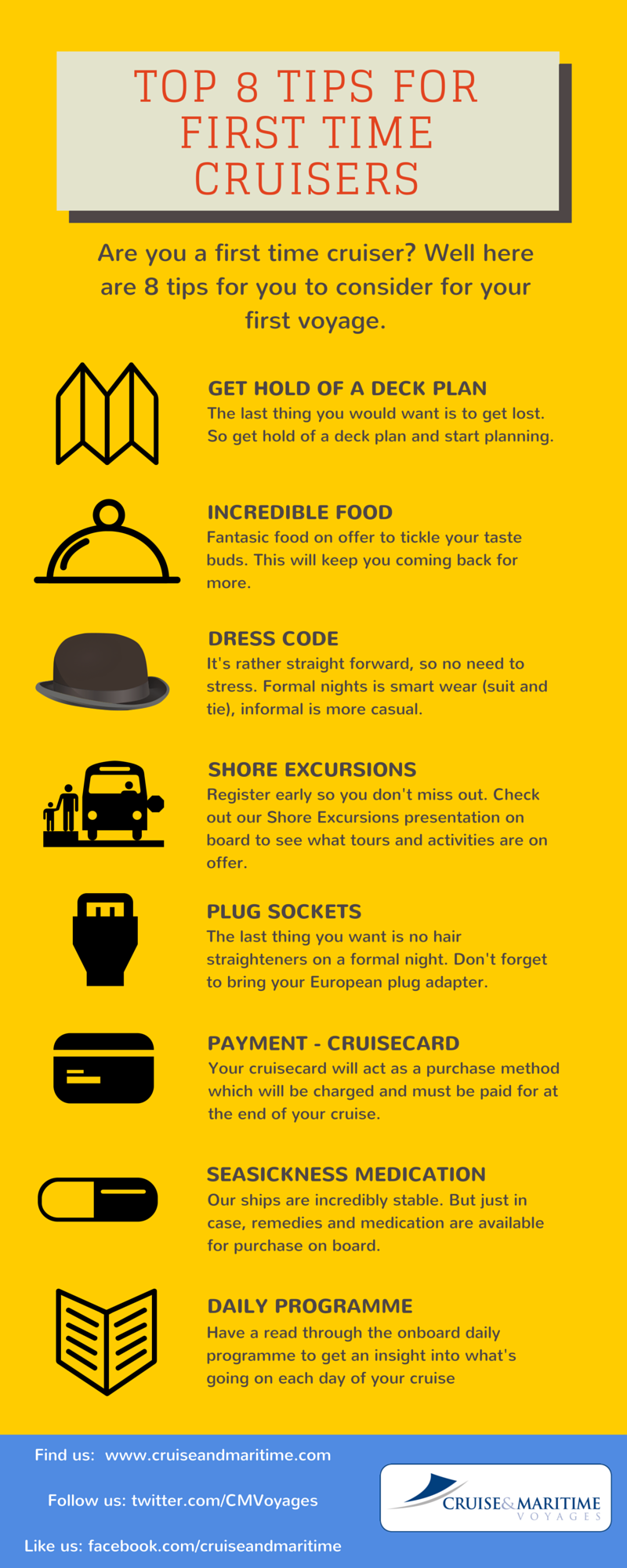 8 tips for first time cruisers