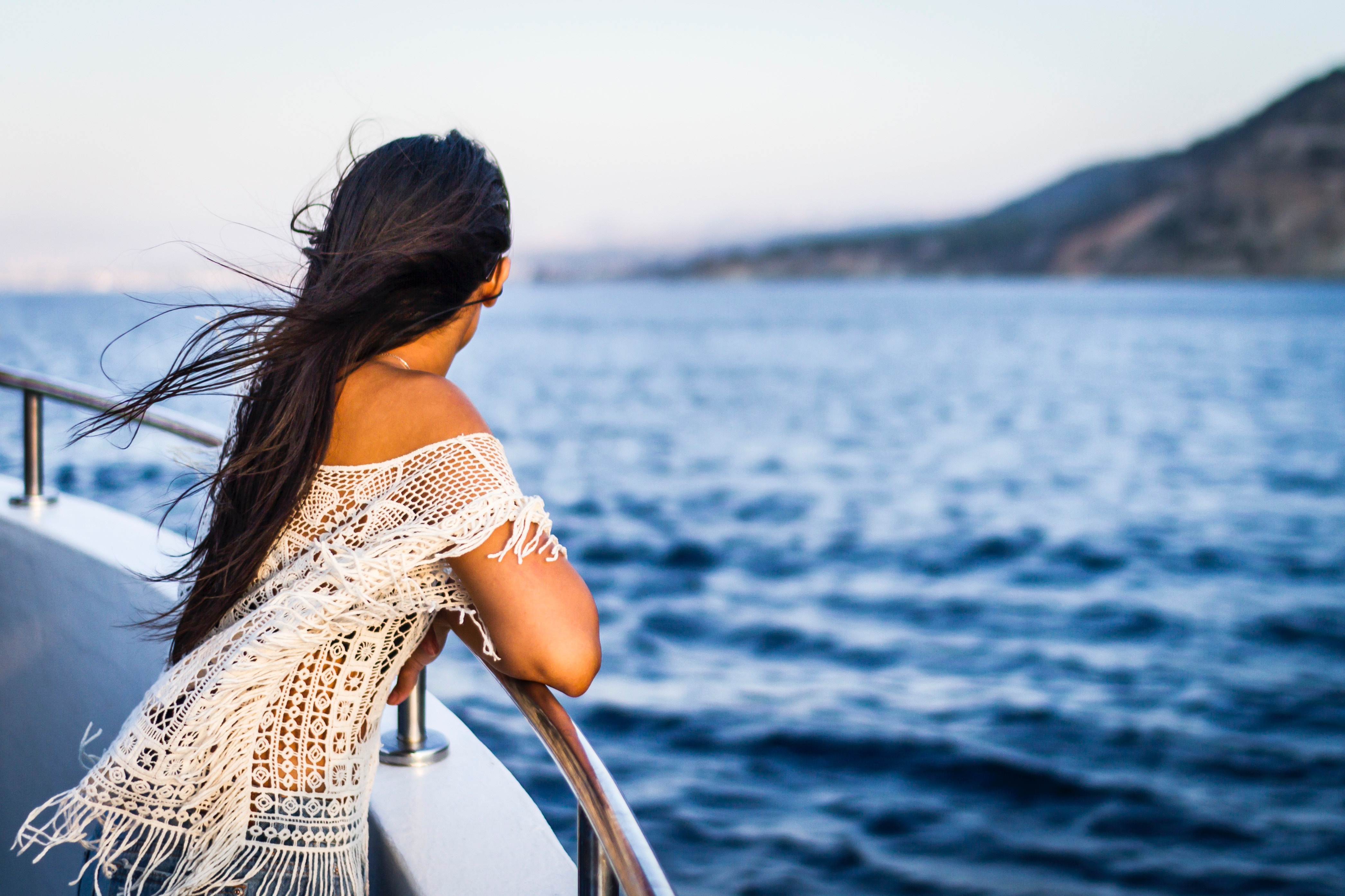 Woman on Cruise ship