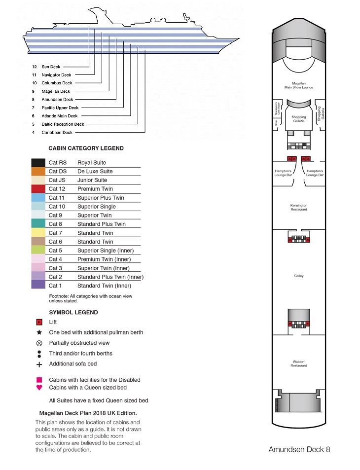 Deck Plan of Amundsen Deck 8