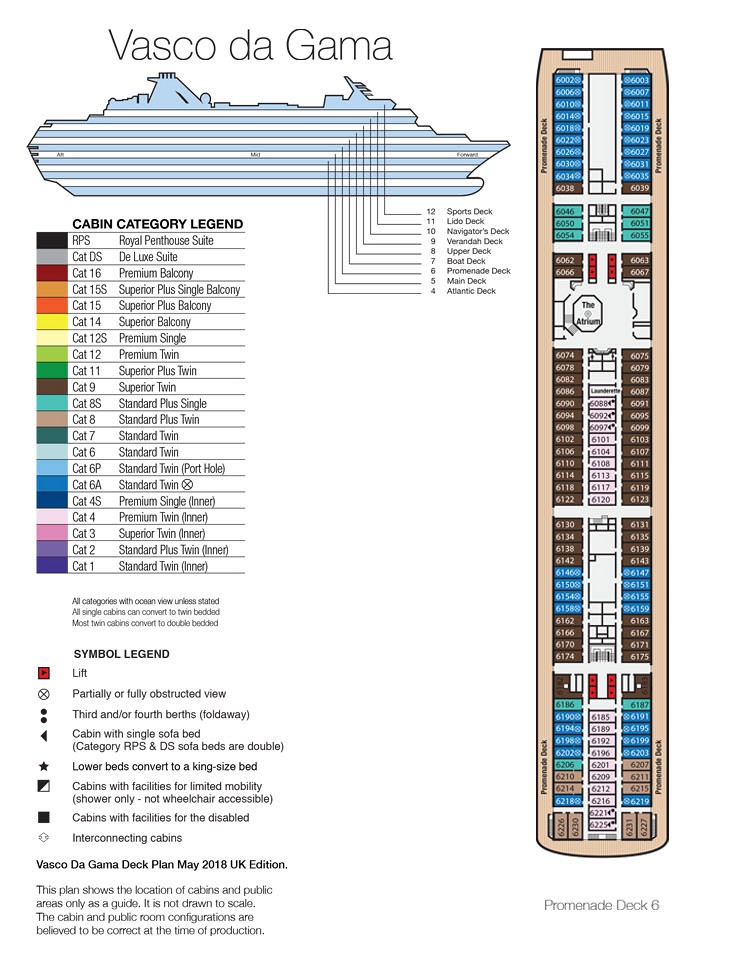 Deck Plan of Promenade Deck