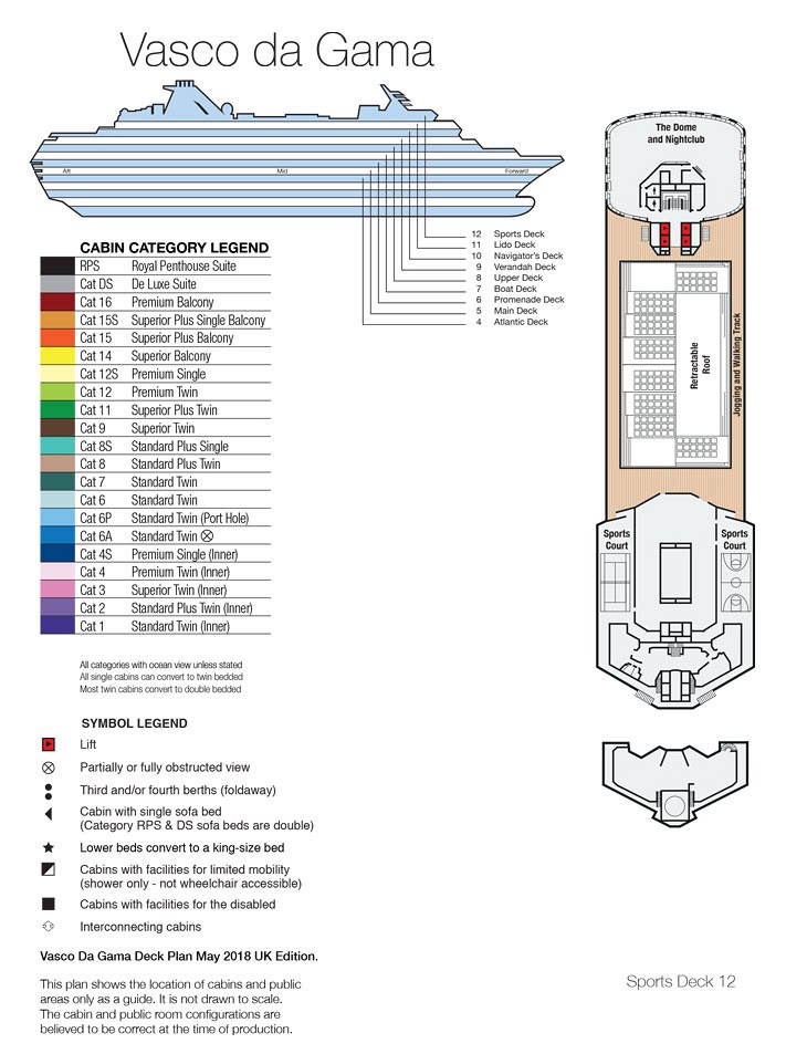 Deck Plan of Sports Deck